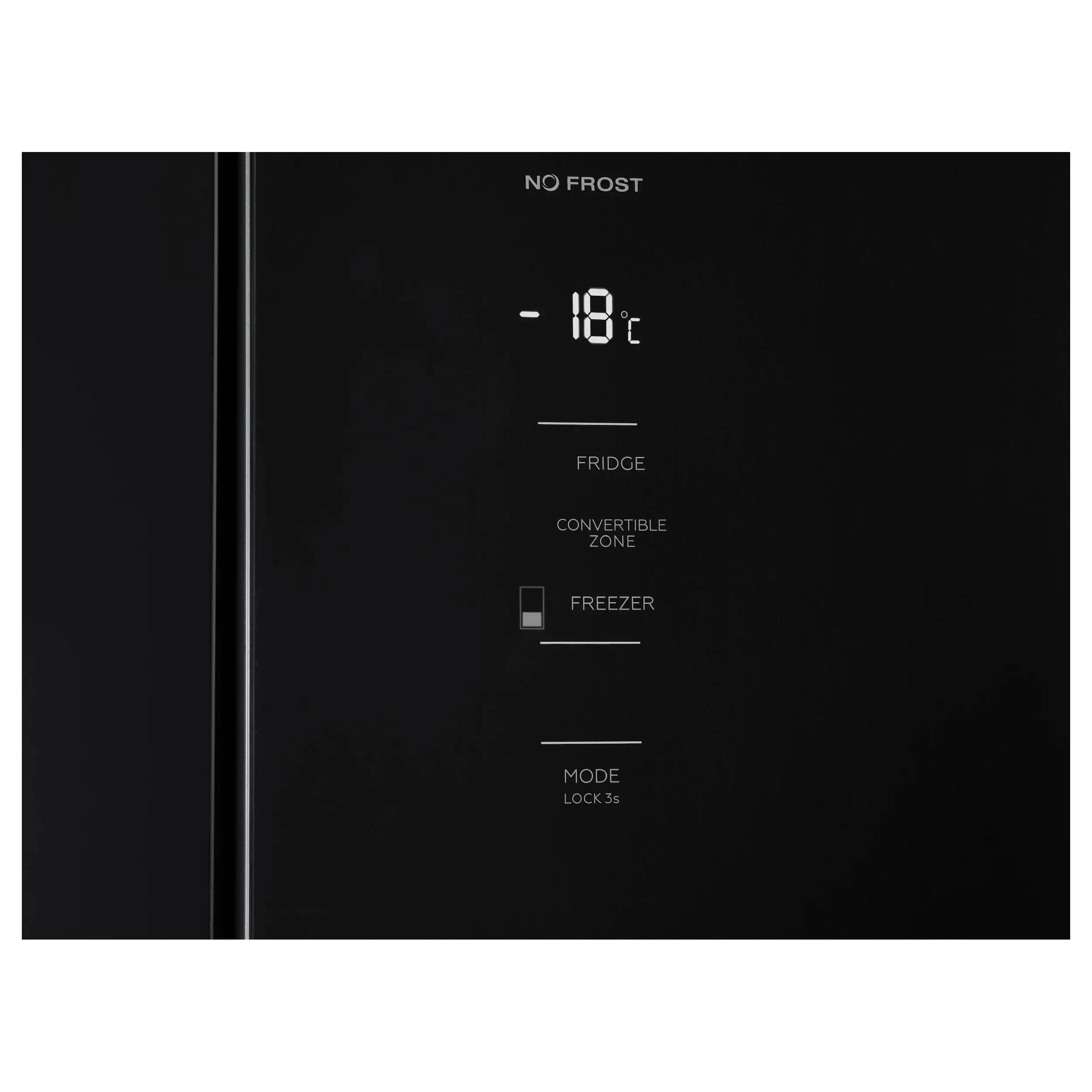 Холодильник KORTING KNFM 84799 GN, черное стекло