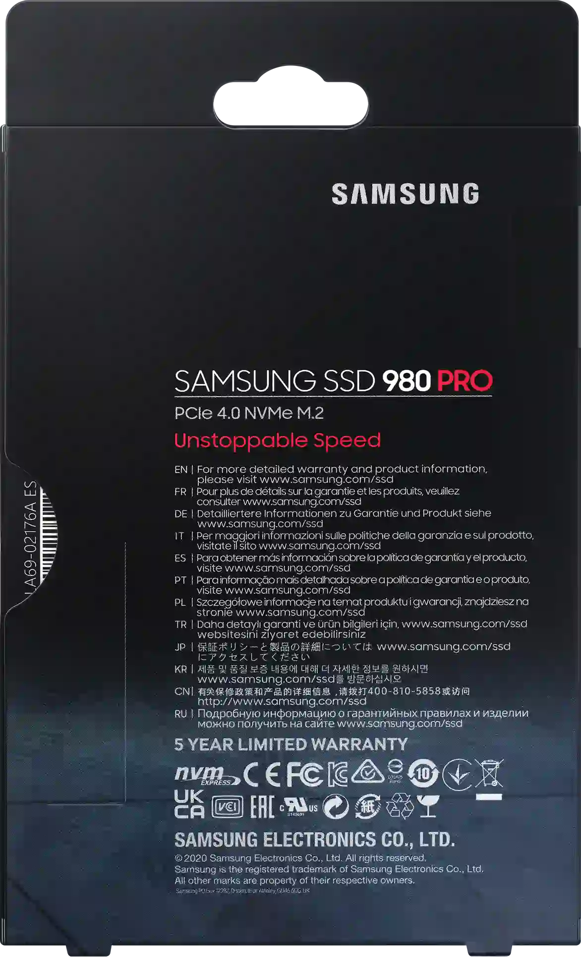 Внутренний SSD диск SAMSUNG 980 PRO 1TB, M.2 (MZ-V8P1T0CW) 