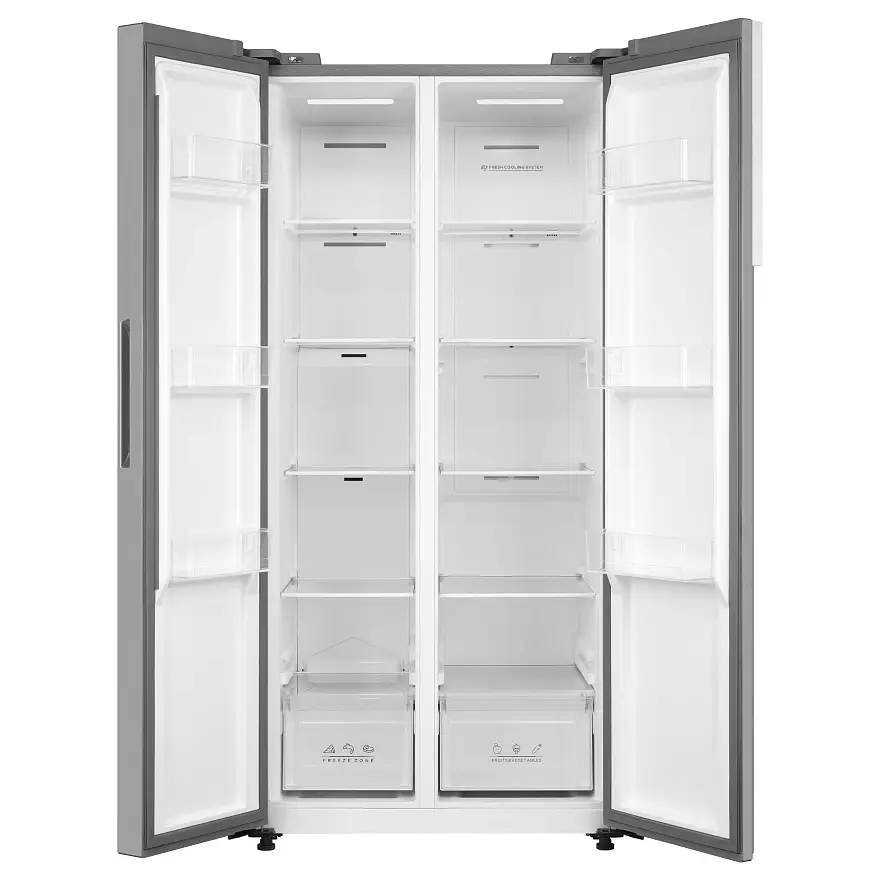 Холодильник KORTING KNFS 83414 X, Side-by-Side, нержавеющая сталь
