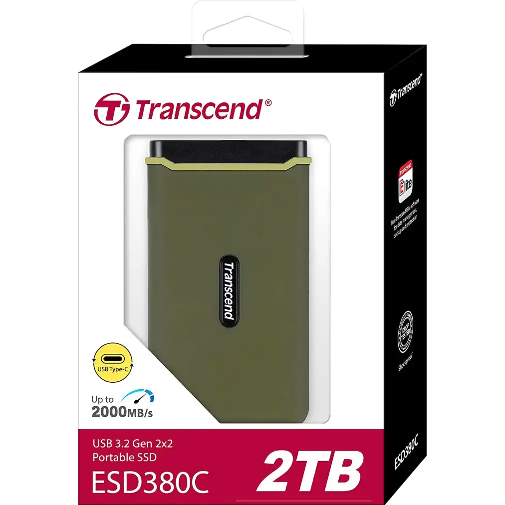 Внешний SSD диск TRANSCEND ESD380C 2TB, USB 3.2, Type-C (TS2TESD380C)