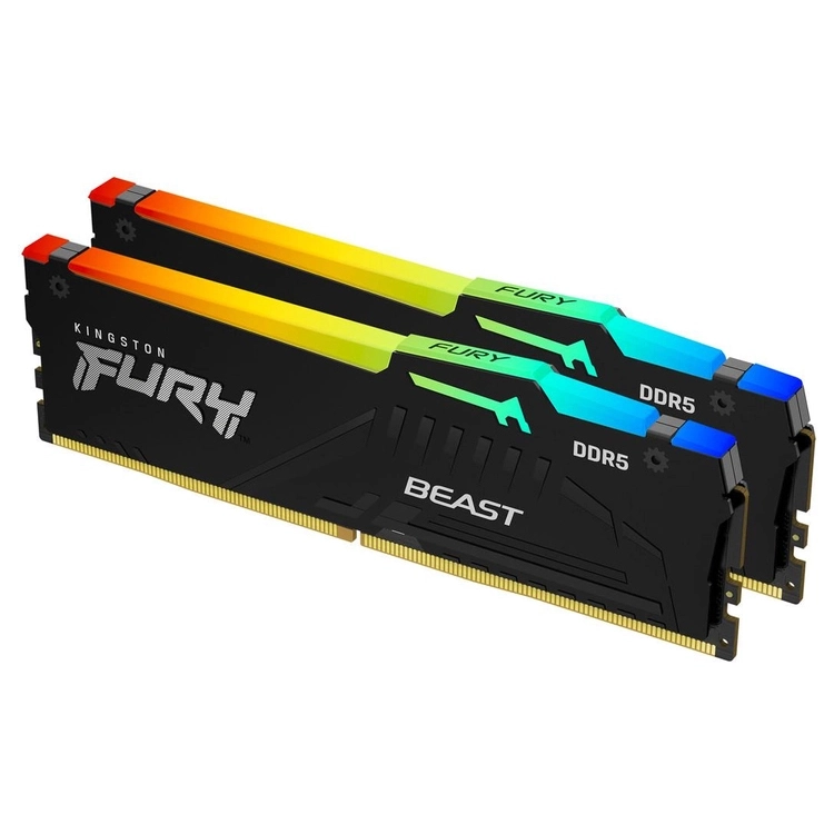 Оперативная память KINGSTON FURY Beast RGB XMP DIMM DDR5 64GB (2x32GB) 6000 MHz (KF560C40BBAK2-64)