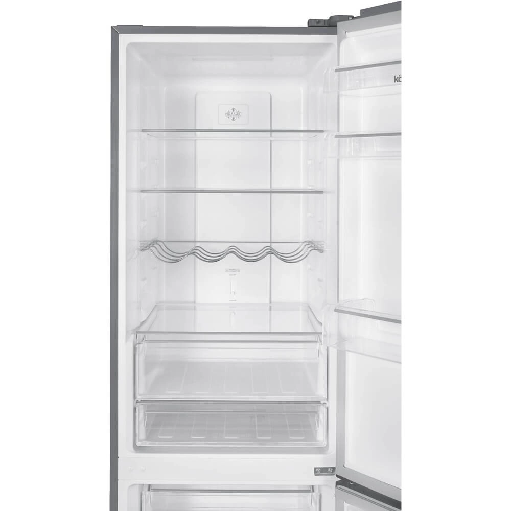 Холодильник KORTING KNFC 62980 X, нержавеющая сталь