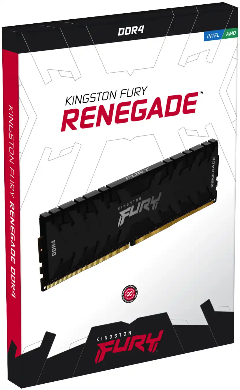 Оперативная память KINGSTON FURY Renegade Black DIMM DDR4 16GB (2x8GB) 4600 MHz (KF446C19RBK2/16)