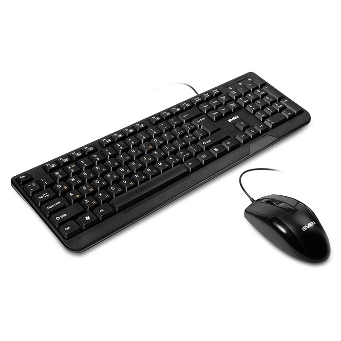 Комплект (клавиатура + мышь) проводной SVEN KB-S330C (SV-017309)