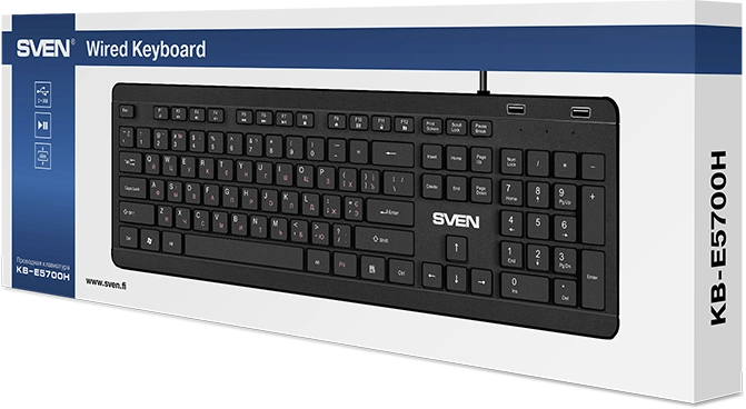 Клавиатура проводная SVEN KB-E5700H (SV-019150)