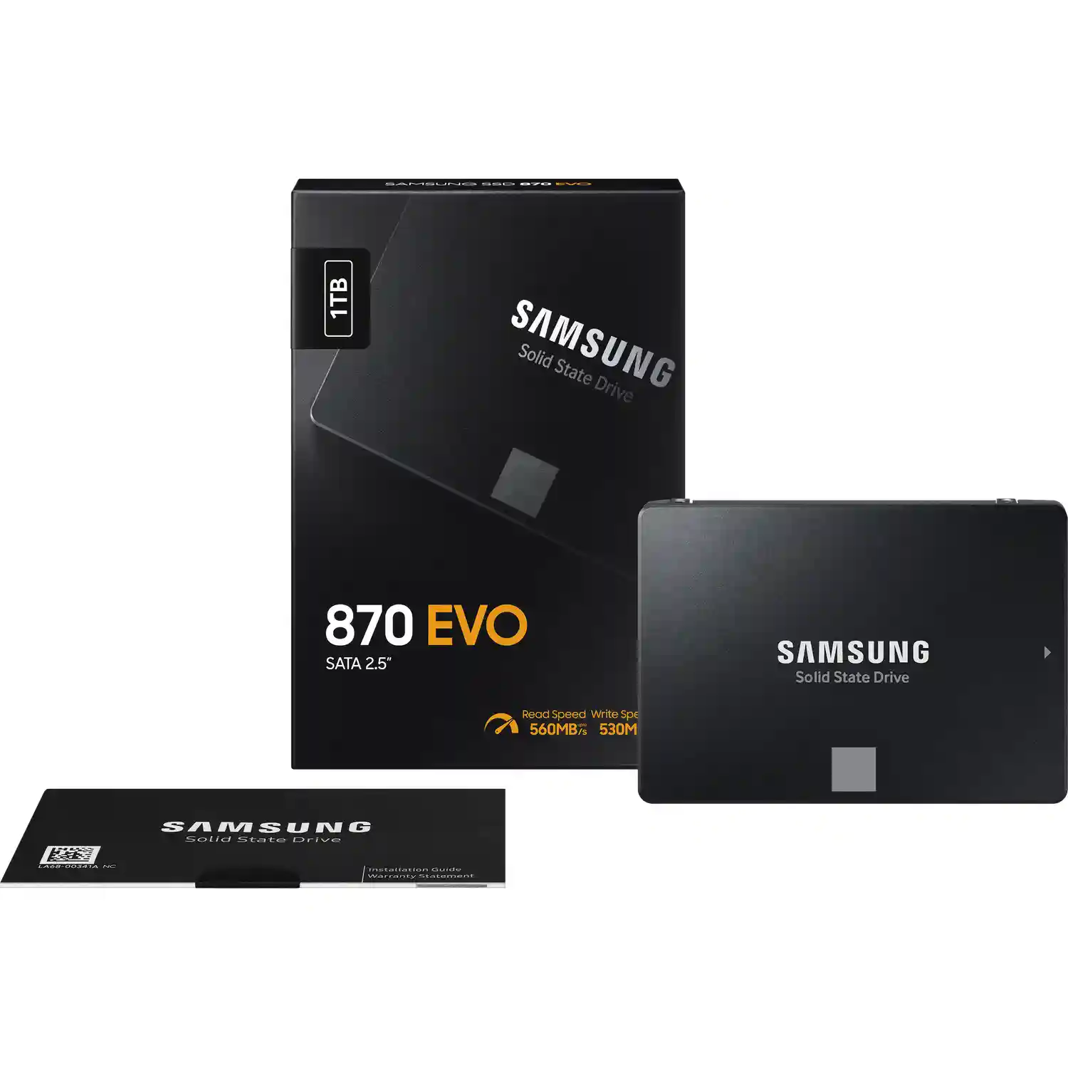 Внутренний SSD диск SAMSUNG 870 EVO 1000GB, SATA3, 2.5" (MZ-77E1T0BW)