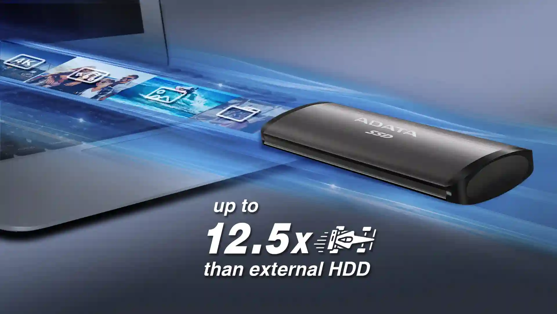 Внешний SSD диск ADATA SE760 256GB USB 3.2 Type-C (ASE760-256GU32G2-CBK)