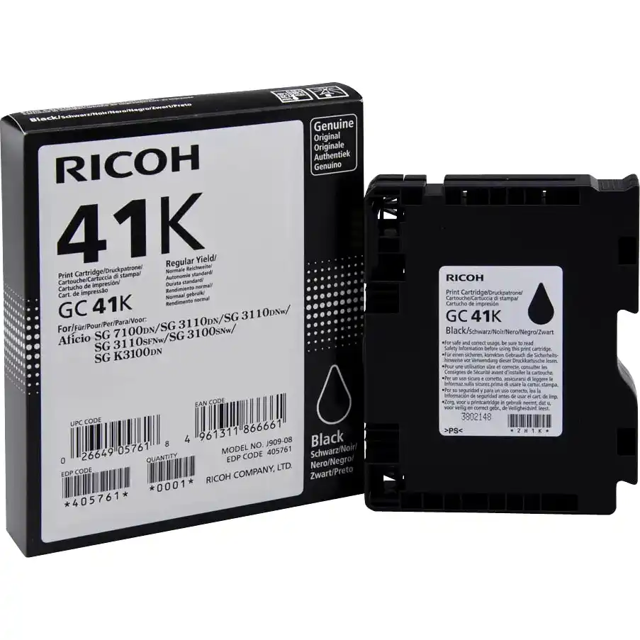 Картридж для гелевого принтера RICOH GC 41K Black (405761)