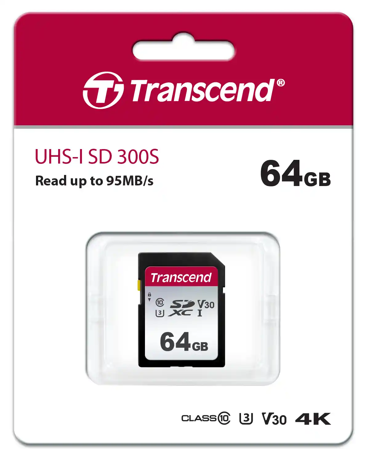 Карта памяти TRANSCEND 300S SDXC 64GB TS64GSDC300S